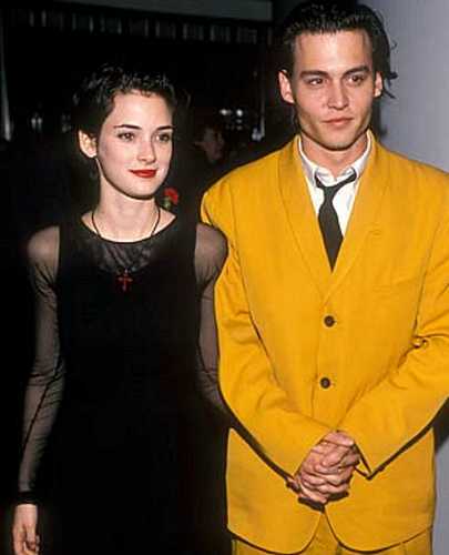 Johnny Depp e Winona Ryder, no início dos anos 1990.