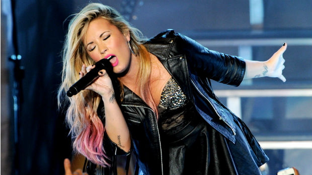 A cantora Demi Lovato em foto de 2012
