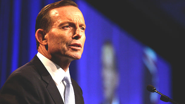 O líder do partido conservador australiano, Tony Abbott, que venceu as eleições do país neste sábado