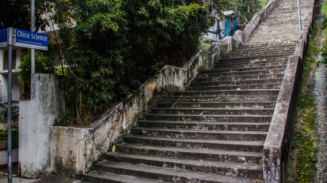 <p>Ao lado da escadaria que liga a Rua Werner Sack à Rua Orós, no Alto de Pinheiros, está uma das nascentes do Rio das Corujas</p> <p>Ao lado da escadaria que liga a Rua Werner Sack à Rua Orós, no Alto de Pinheiros, está uma das nascentes do Rio das Corujas</p>