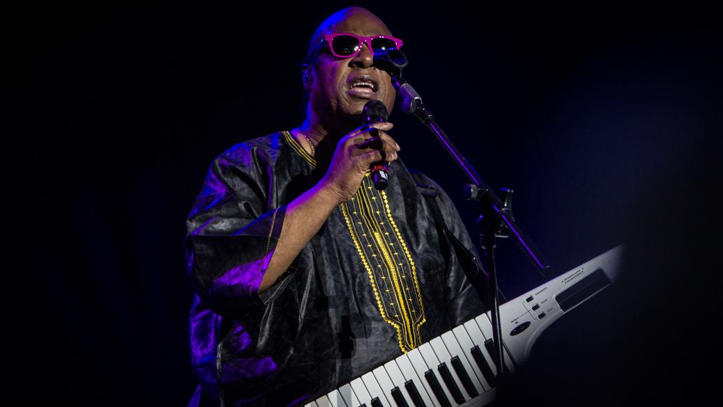 Stevie Wonder se apresenta em São Paulo durante Circuito Banco do Brasil, no Campo de Marte, em São Paulo