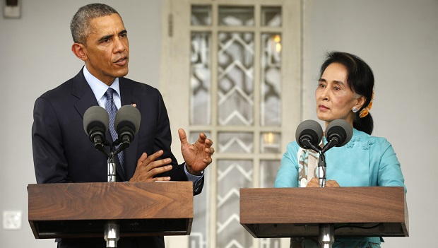Obama e Aung San Suu Kyi