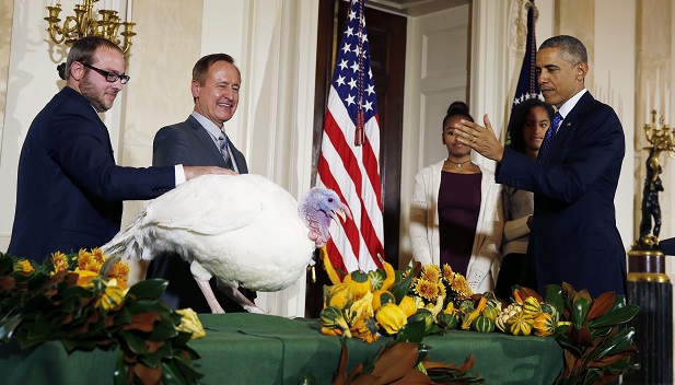 Obama durante a cerimônia de "indulto"