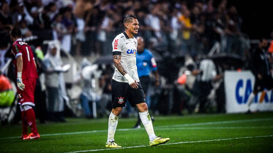 Guerrero lamenta chance perdida na partida entre Corinthians e Figueirense