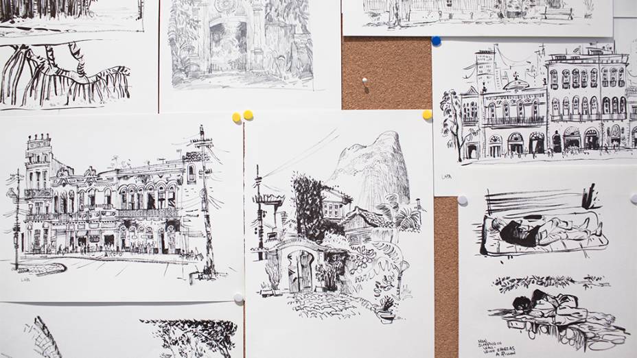Escritório dos "doodlers" no prédio do Google, em São Paulo