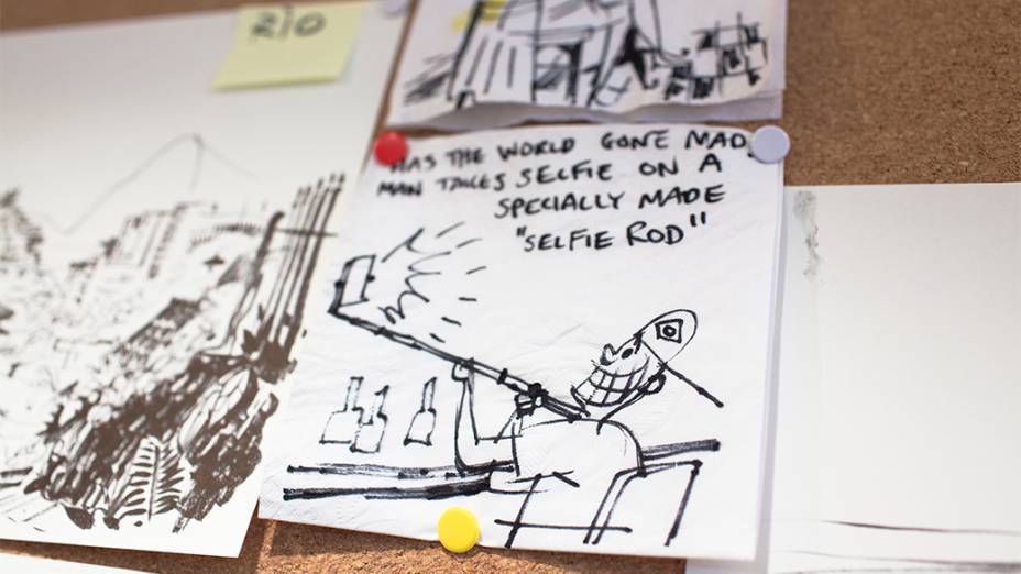 Escritório dos "doodlers" no prédio do Google, em São Paulo
