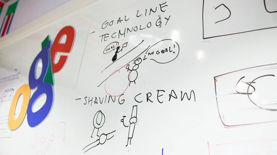 Escritório dos "doodlers" no prédio do Google, em São Paulo