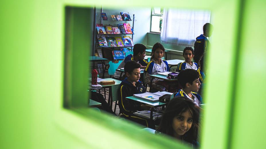 Sala de aula da escola municipal Rodrigo Octávio Langaard de Menezes, em Cosmópolis, São Paulo