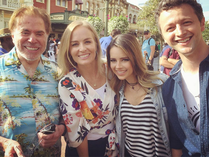 Silvio Santos, Angélica, Sandy e Lucas Lima em Orlando