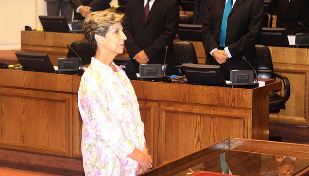 A nova presidente do Senado chileno, Maria Isabel Allende