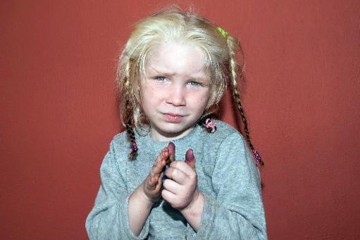 A menina "Maria", que foi encontrada em um acampamento de ciganos na Grécia