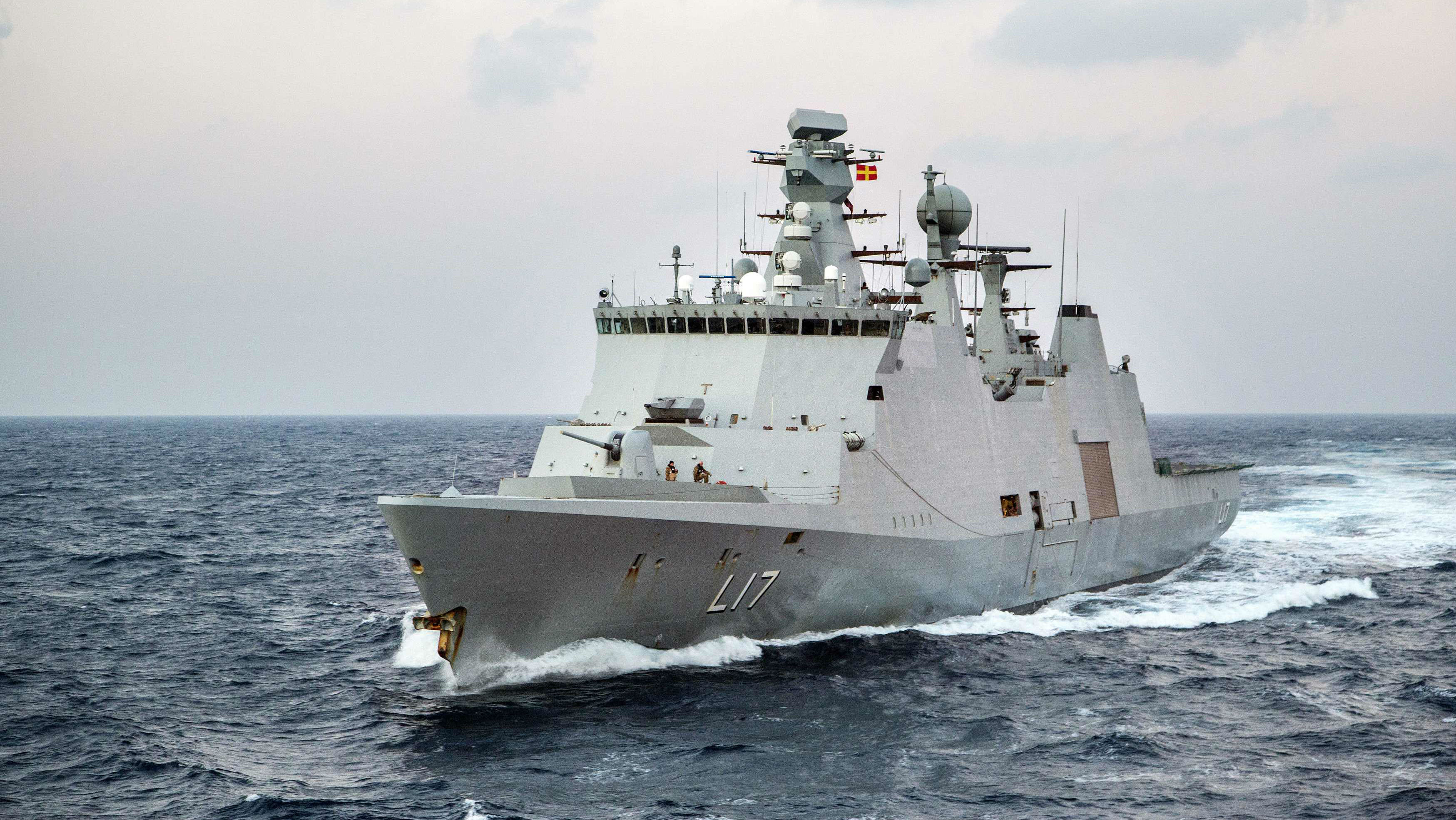 A embarcação dinamarquesa Esbern Snare, responsável por transportar as armas químicas sírias