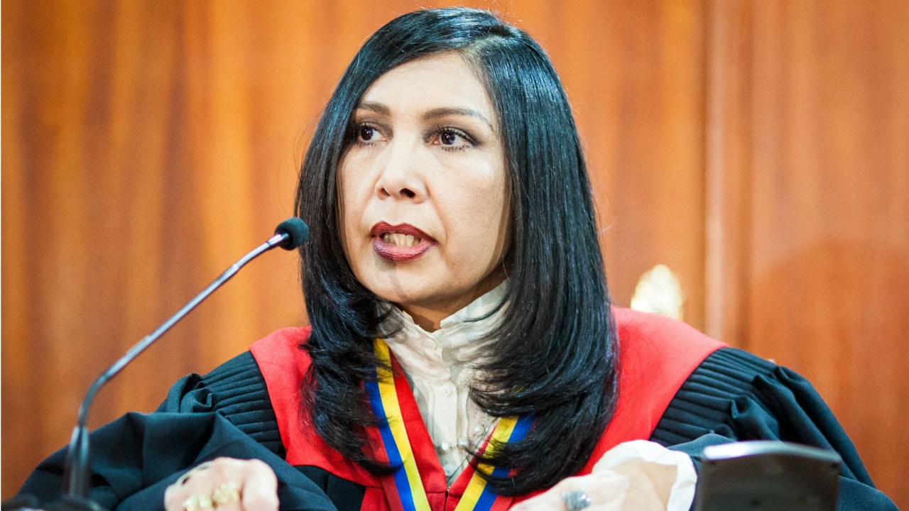 Gladys Gutiérrez, a presidente do Superior Tribunal de Justiça (STJ) da Venezuela