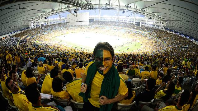 Cerimônia de encerramento antes da final entre Brasil e Espanha, no Estádio do Maracanã, em 2013