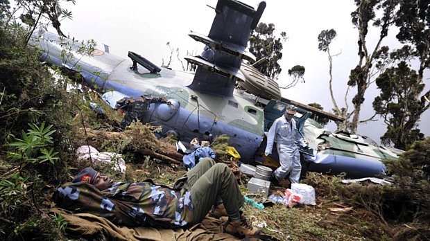 Ao menos dois helicópteros do Exército de Uganda caíram em território queniano
