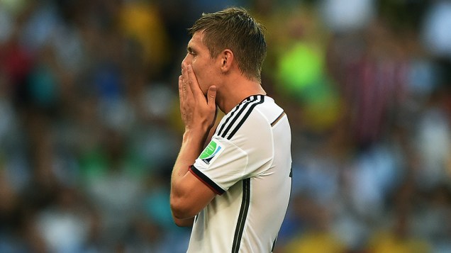 O alemão Toni Kroos durante o jogo contra a Argentina na final da Copa no Maracanã, no Rio