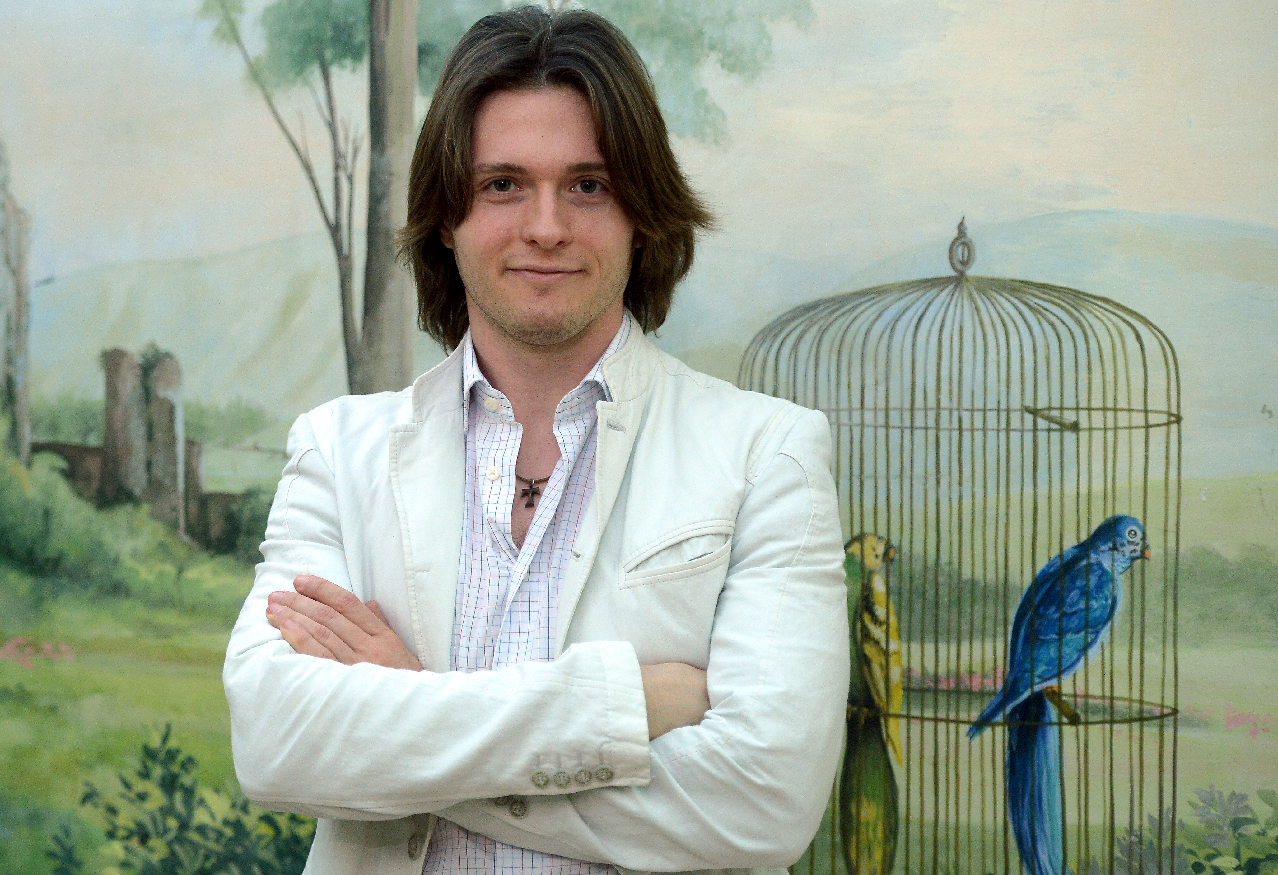 O italiano Raffaele Sollecito, que foi condenado junto com a ex-namorada Amanda Knox pela morte de Meredith Kercher, concede entrevista em Roma