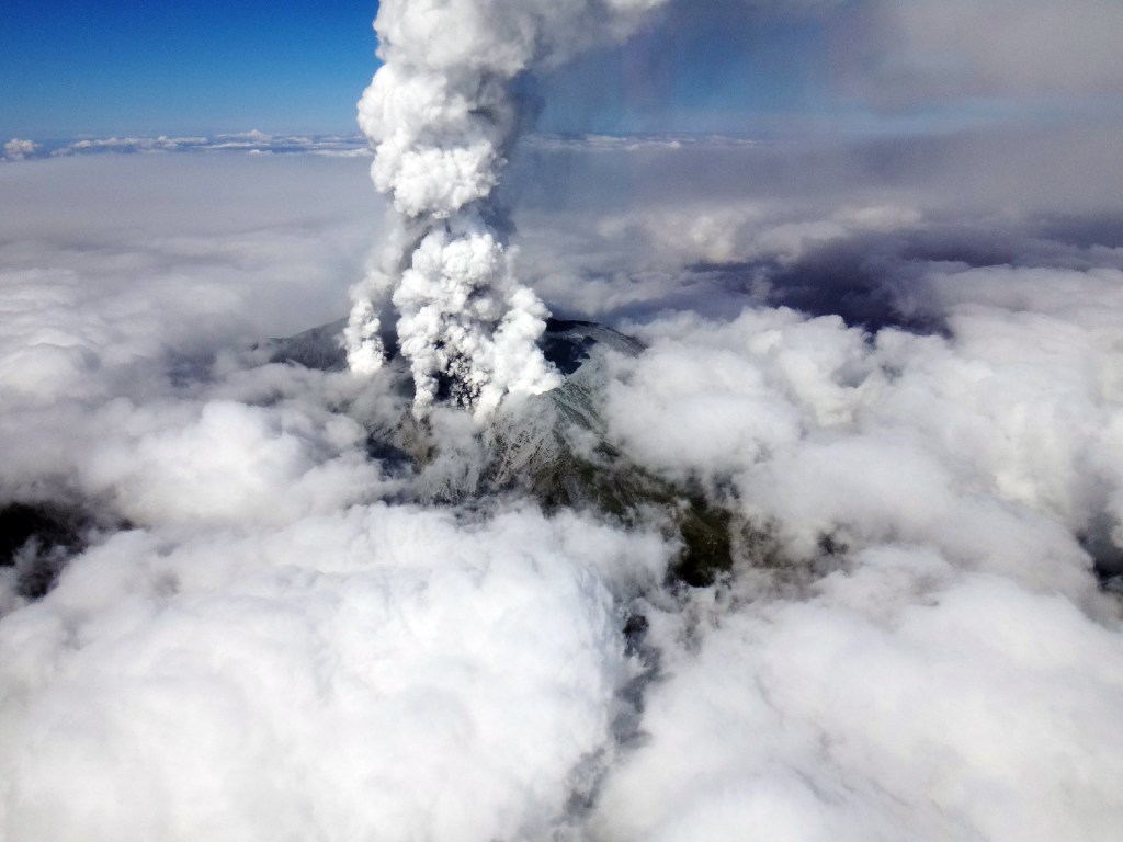 Monte Ontake, o segundo maior vulcão do Japão, tem 3 067 metros