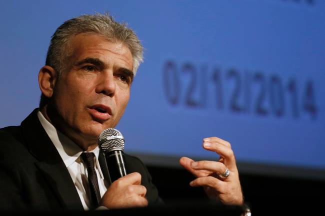 Yair Lapid, ministro das Finanças que foi demitido depois de divergir do premiê Benjamin Netanyahu