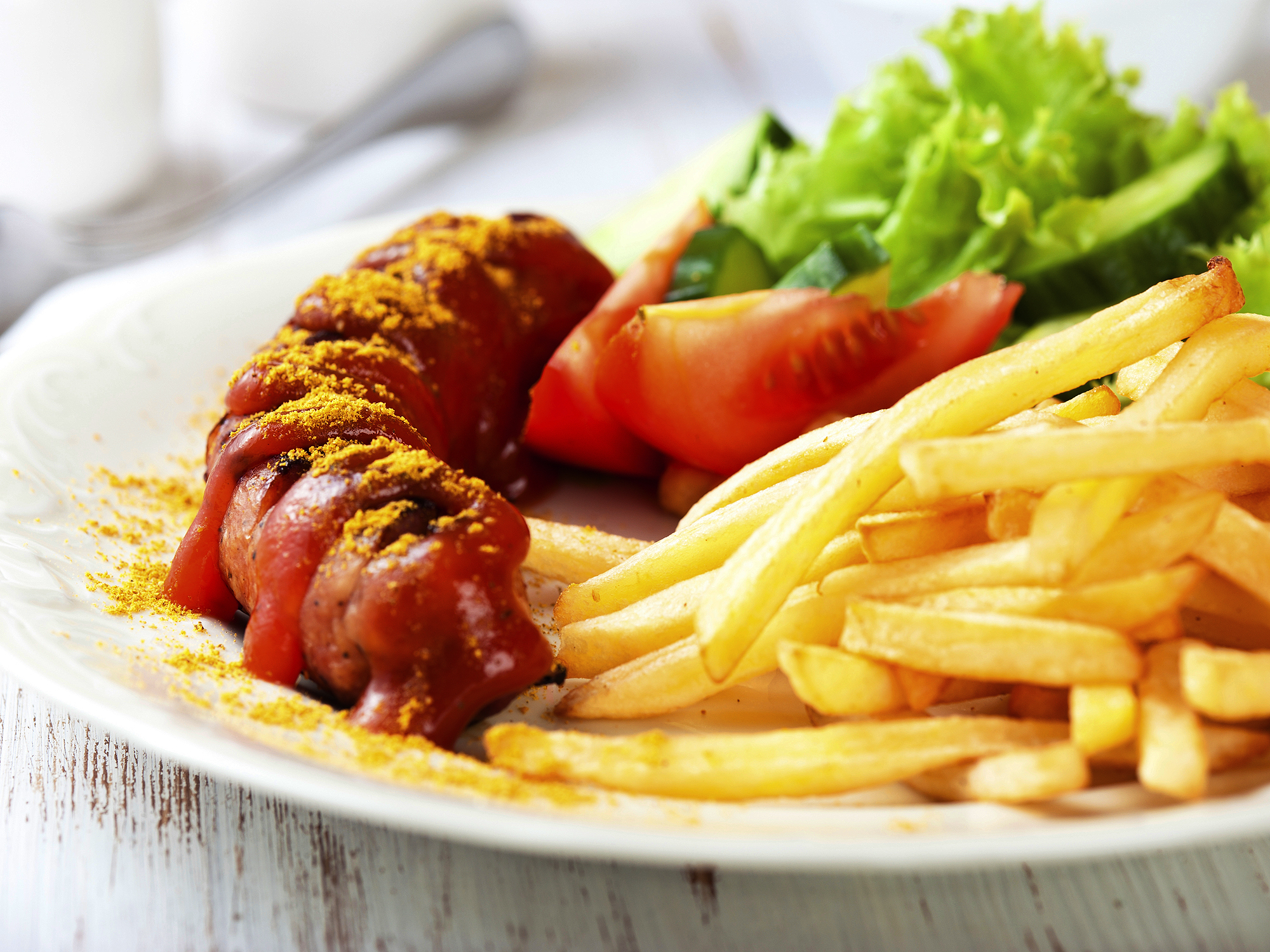O Currywurst é um típico prato de fast-food alemão