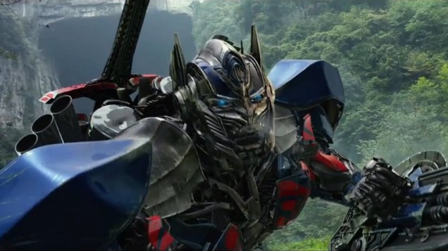 O robô Optimus Prime em cena do filme Transformers: A Era da Extinção