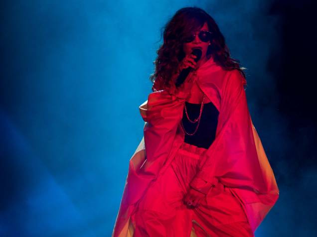 Apresentação da cantora Rihanna no penúltimo dia de Rock in Rio, na Cidade do Rock