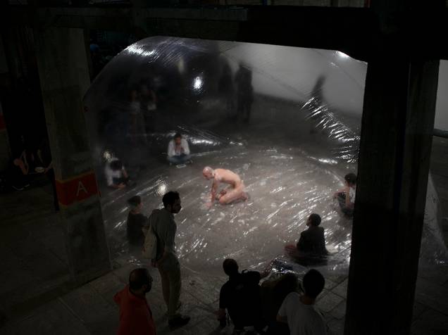 Abertura da exposição Terra Comunal – Marina Abramovic + MAI no Sesc Pompeia, em São Paulo