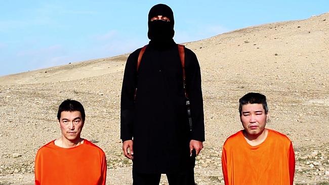Os reféns japoneses Haruna Yukawa e Kenji Goto