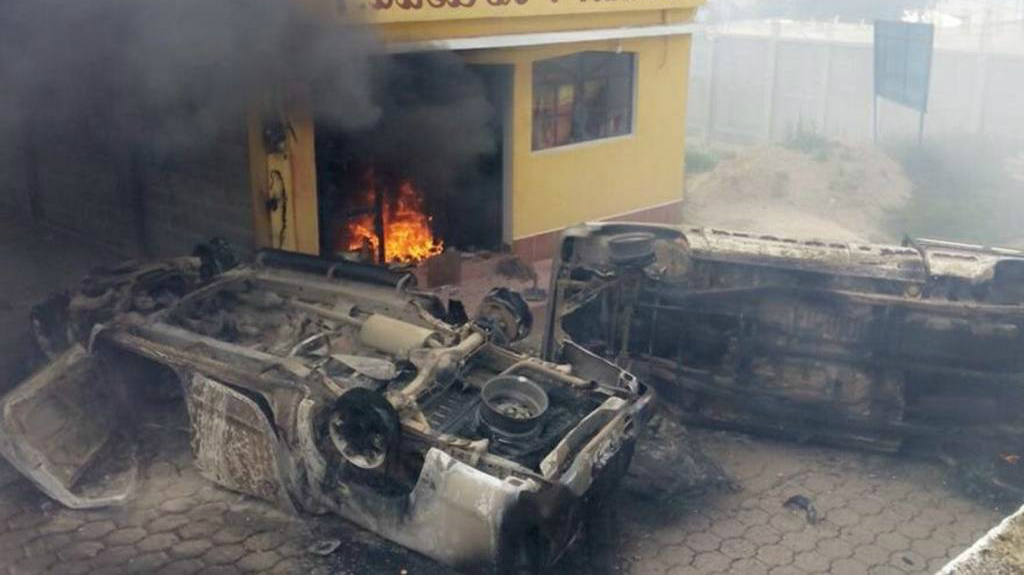 Basilio Leja, prefeito de Concepción, foi tirado de sua casa, linchado e queimado