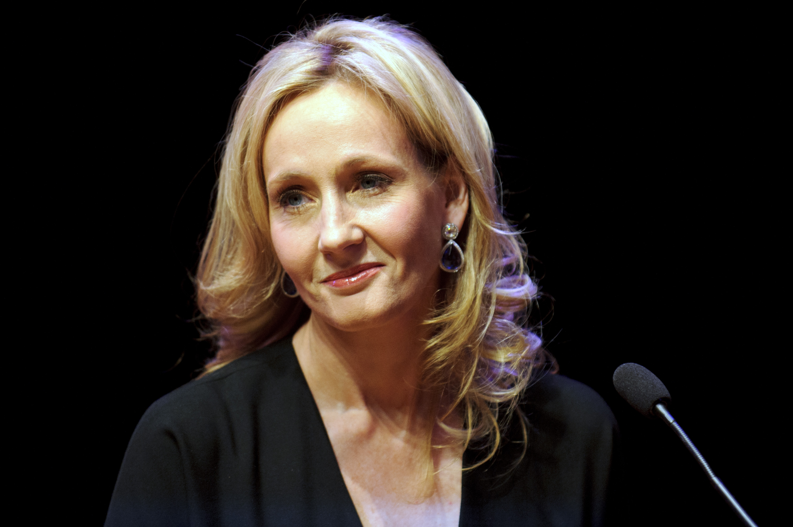 A escritora J.K. Rowling