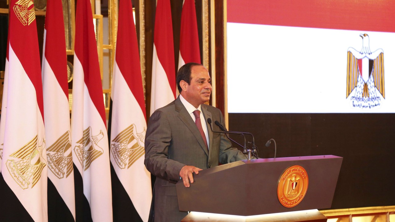 O presidente egípcio Abdel Fatah Sisi