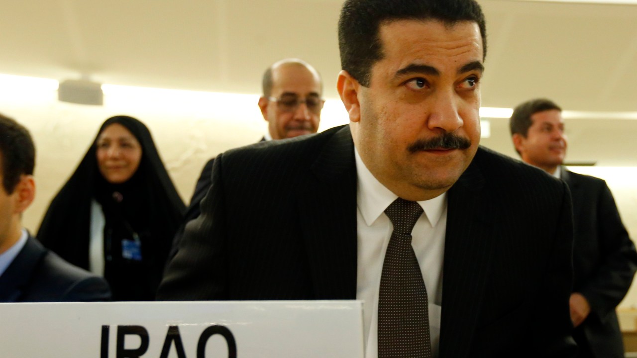 O ministro de Direitos Humanos do Iraque, Mohammed Shia Al Sudani