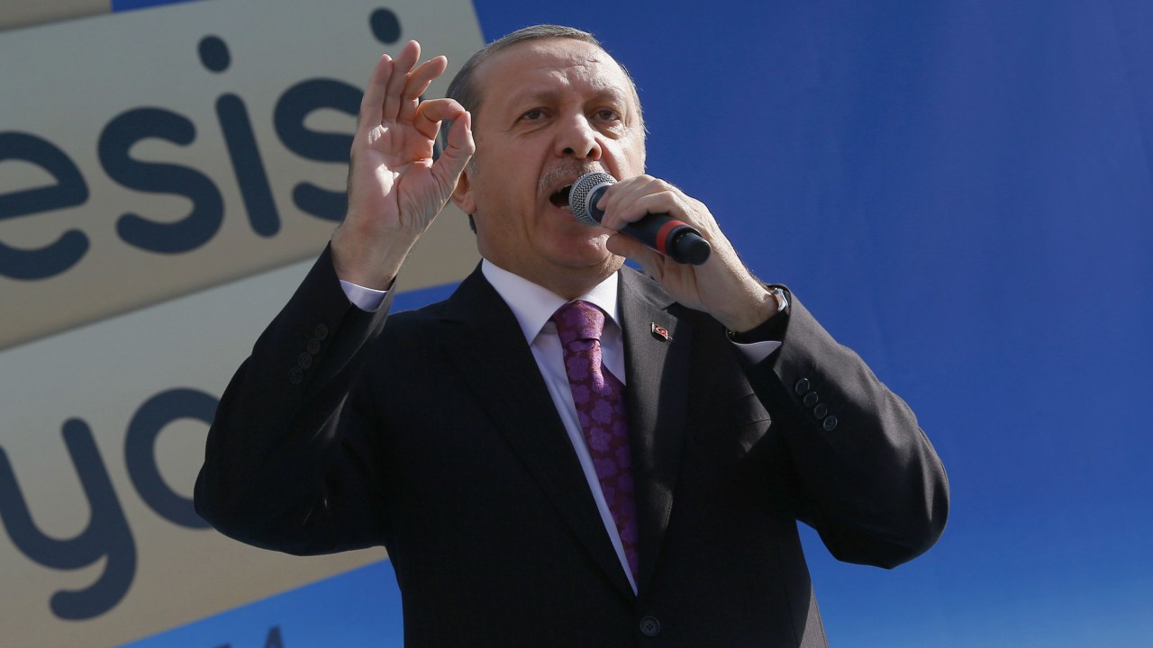 O presidente da Turquia, Recep Erdogan