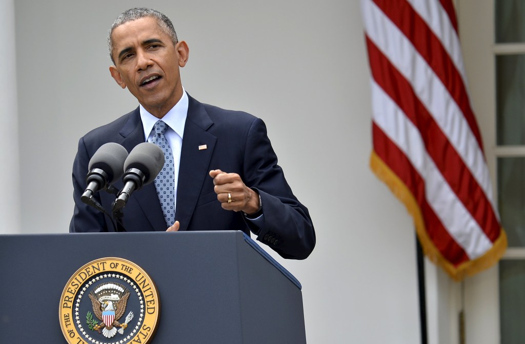Obama faz pronunciamento na Casa Branca sobre parâmetros acordados para um pacto definitivo sobre o programa nuclear iraniano