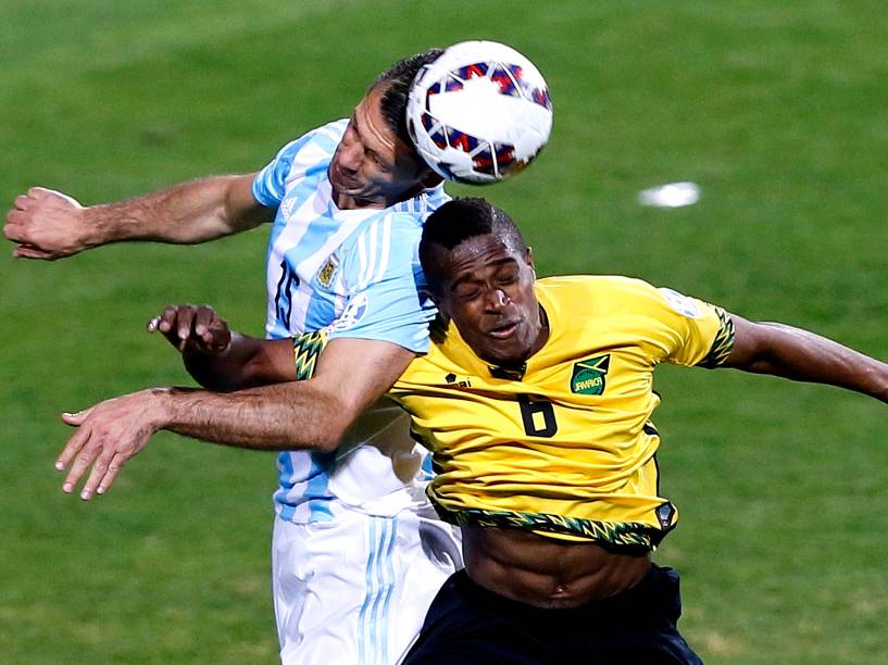 Partida entre Argentina e Jamaica realizada no Estadio Sausalito, Viña Del Mar, pelo Grupo B da Copa América