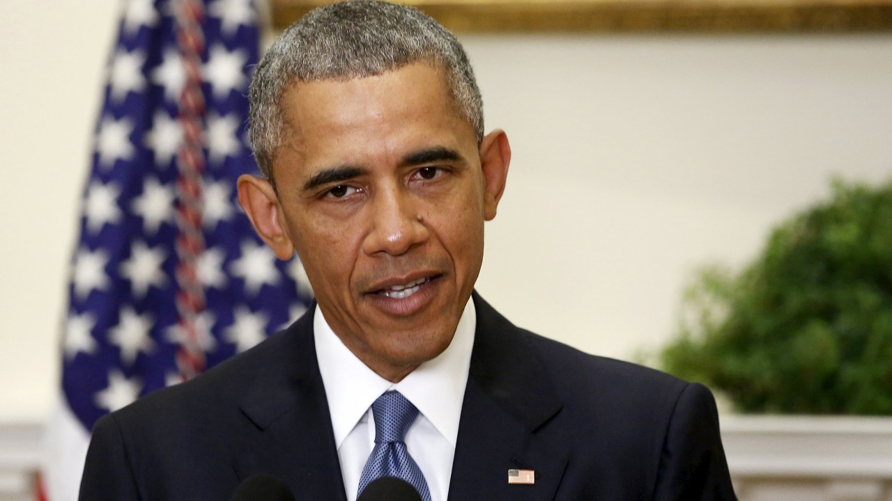 O presidente Barack Obama anunciou as mudanças na sua política em relação aos familiares de americanos mantidos reféns nessa quarta-feira, na Casa Branca