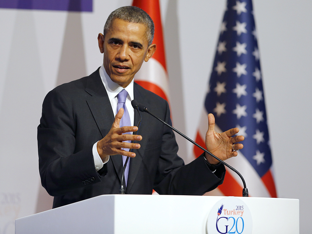 Obama durante reunião do G20