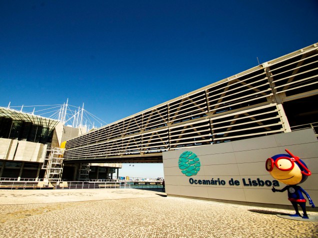 <p>Entrada do Oceanário de Lisboa, segundo maior oceanário do mundo</p>