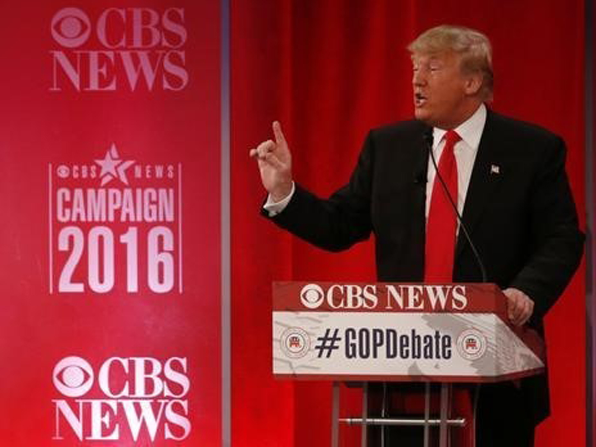 Trump durante debate