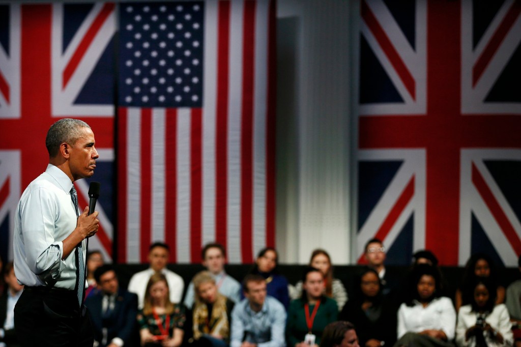 Presidente dos EUA, Barack Obama, se reúne com jovens britânicos em Londres