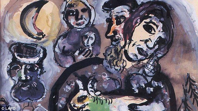 A obra do pintor russo Marc Chagall recuperada pelo FBI