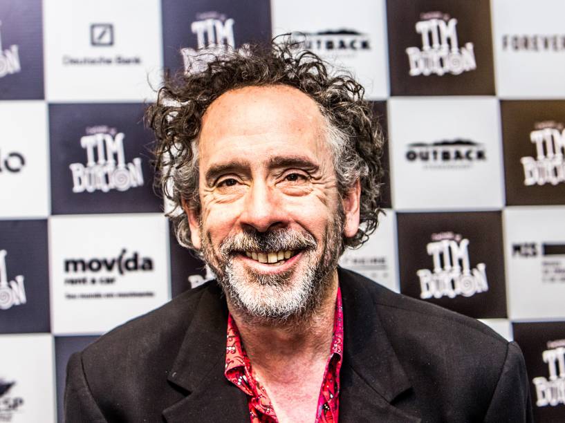 Coletiva de imprensa com Tim Burton, na estreia de sua exposição, no Museu da Imagem e do Som (MIS), em São Paulo, nesta quarta-feira (10)
