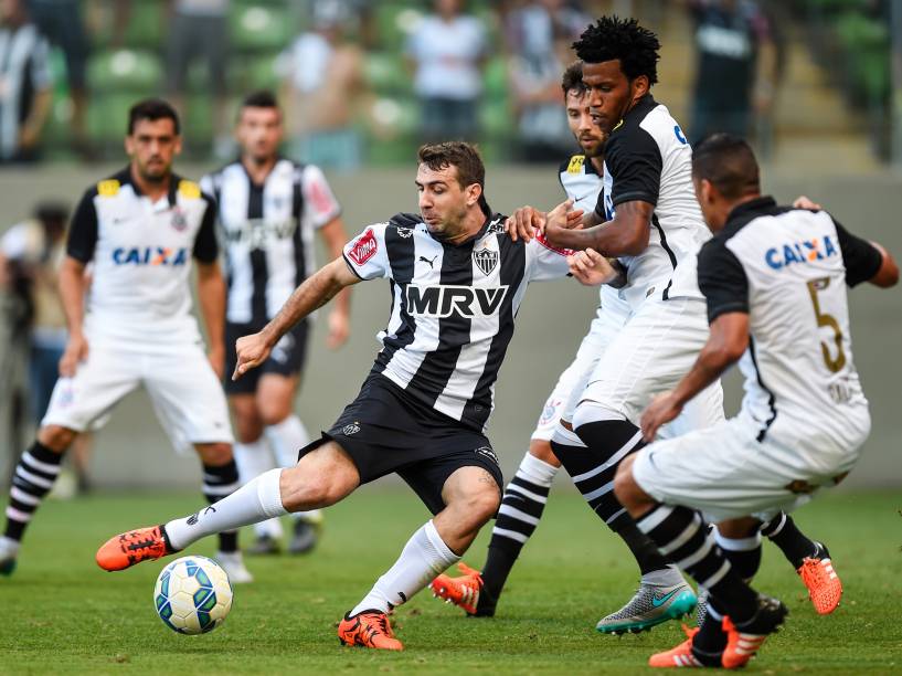 Partida entre Atlético-MG e Corinthians, no Estádio Independência em Belo Horizonte (MG)