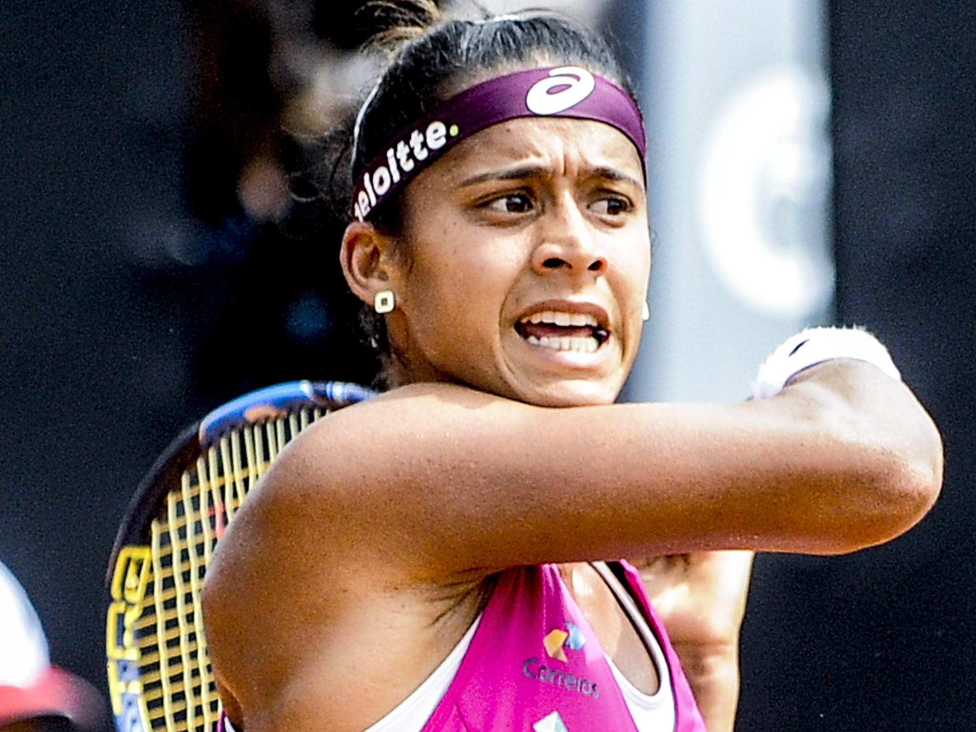 Teliana durante o Rio Open