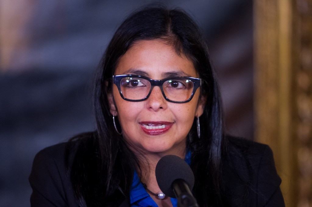 A ministra de Relações Exteriores da Venezuela, Delcy Rodríguez