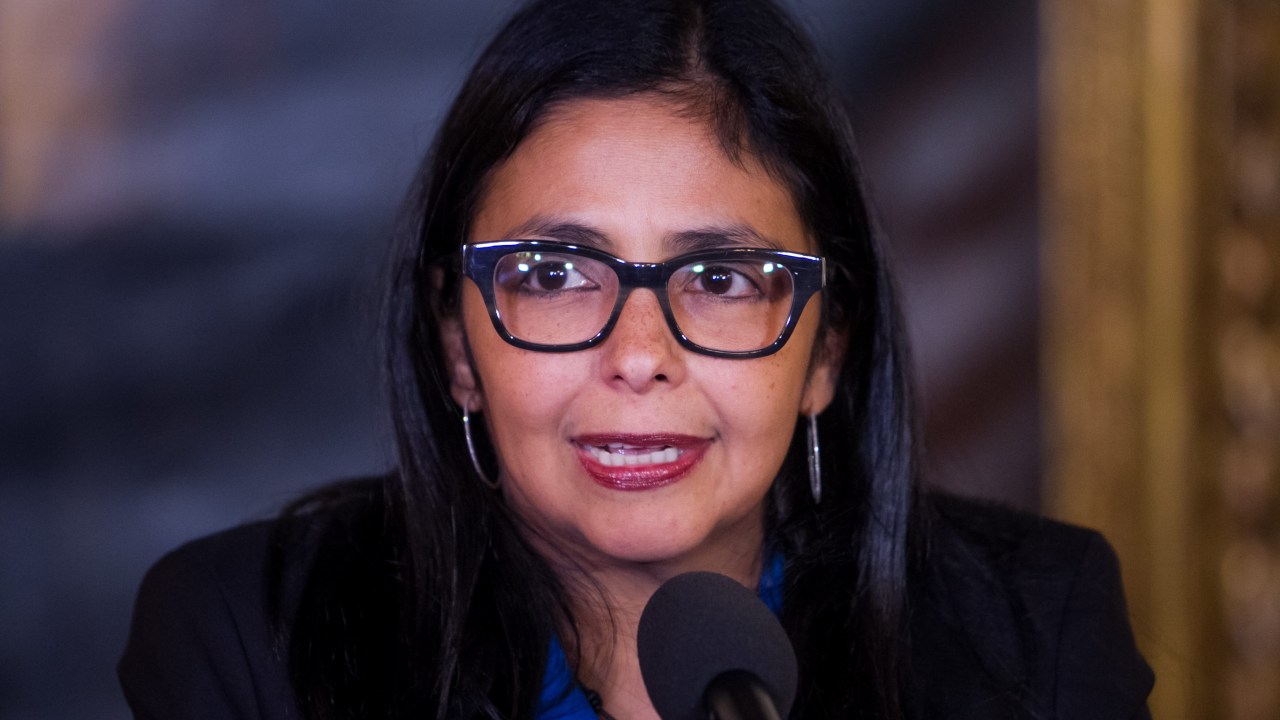 A ministra de Relações Exteriores da Venezuela, Delcy Rodríguez