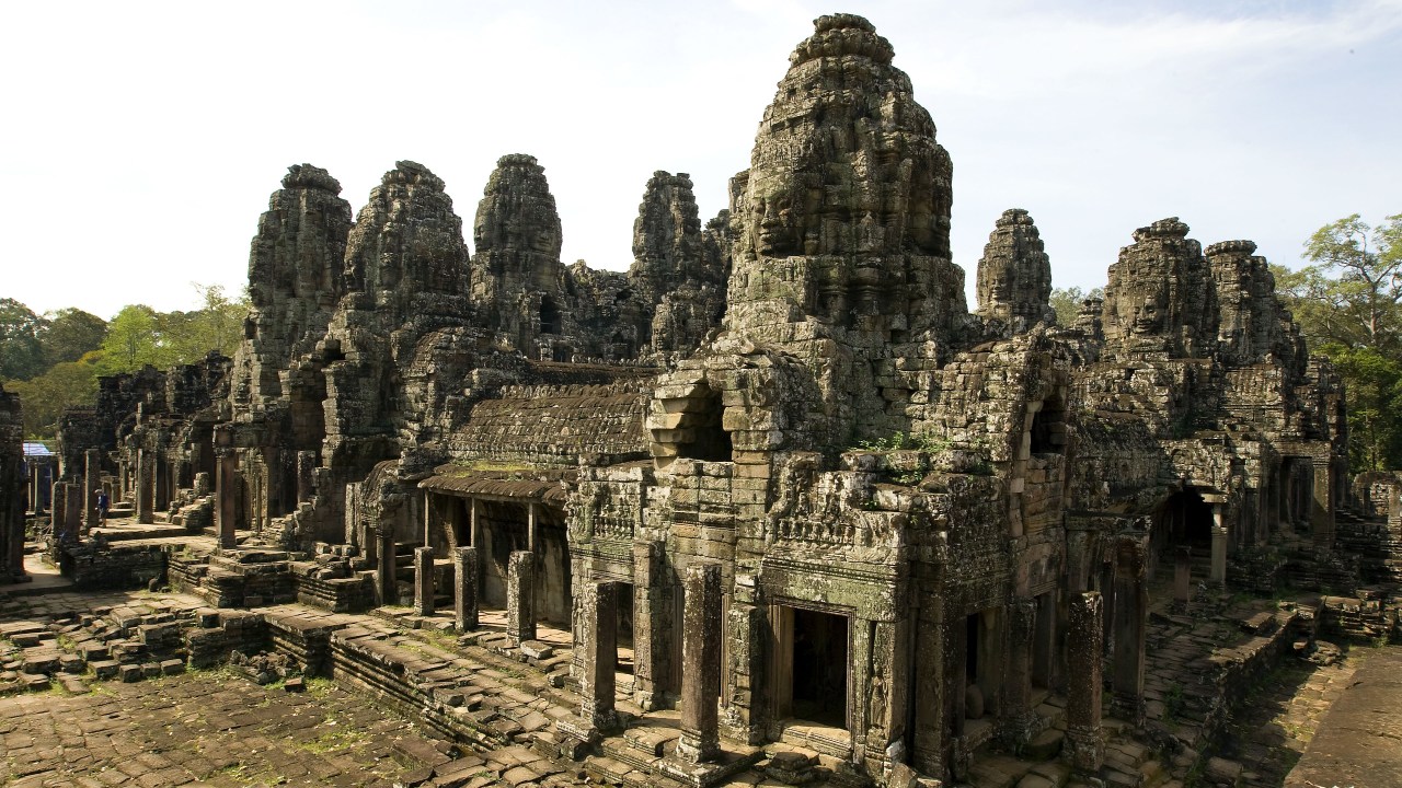 Templo de Angor, em Siem Reap, Camboja
