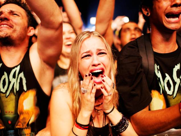 Público durante a apresentação da banda Korn no segundo dia do Rock in Rio 2015
