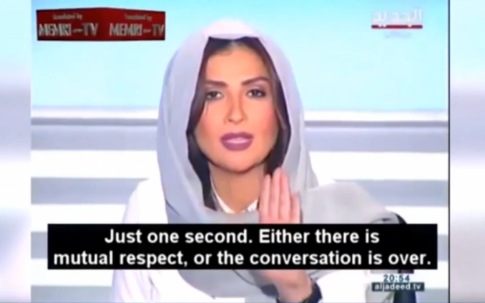 Vídeo: Xeque manda apresentadora de TV 'calar a boca' e ela interrompe  entrevista