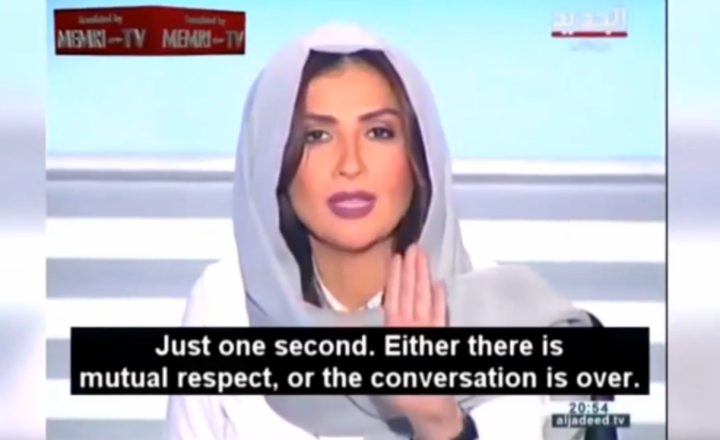 Vídeo: Xeque manda apresentadora de TV 'calar a boca' e ela interrompe  entrevista